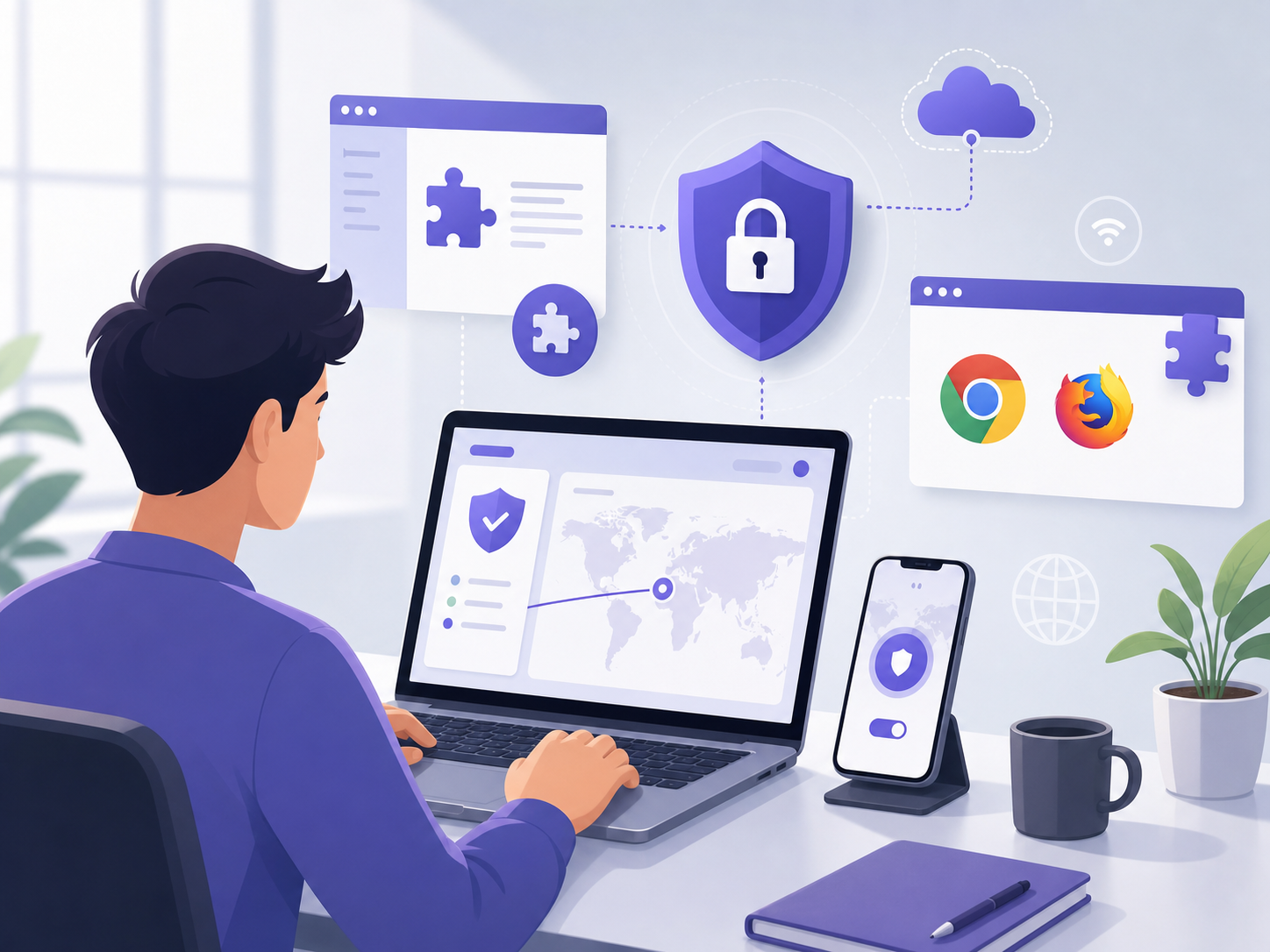 如何在 Chrome 或 Firefox 瀏覽器上安裝與使用 Proton VPN 擴充功能？