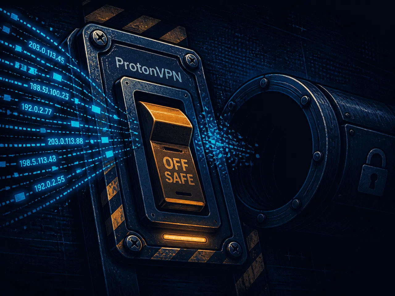 ProtonVPN的安全開關功能如何防止IP洩露？